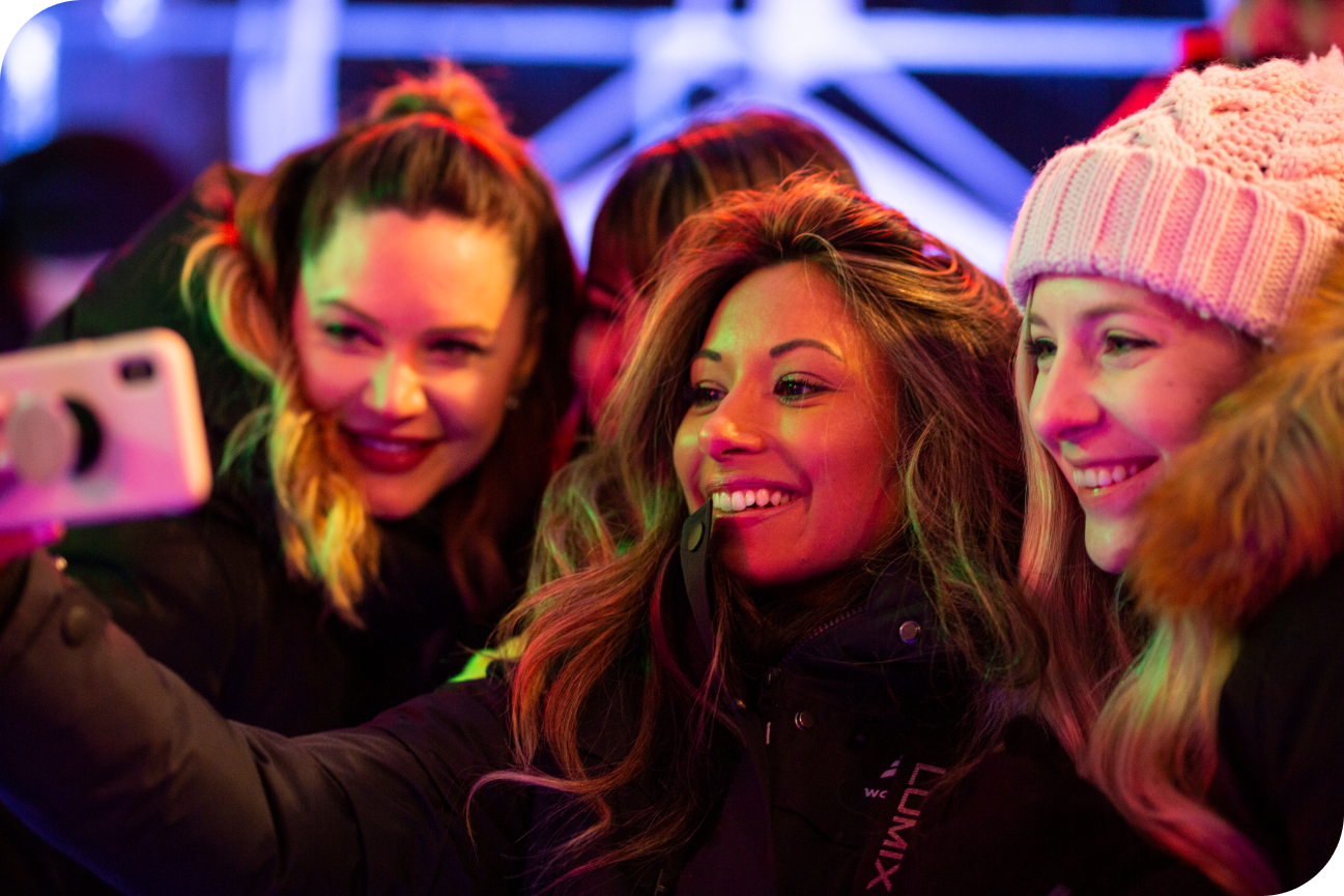 Four women taking a selfie