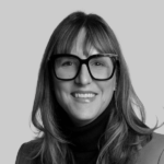 Black and white headshot of Lisa Barrans