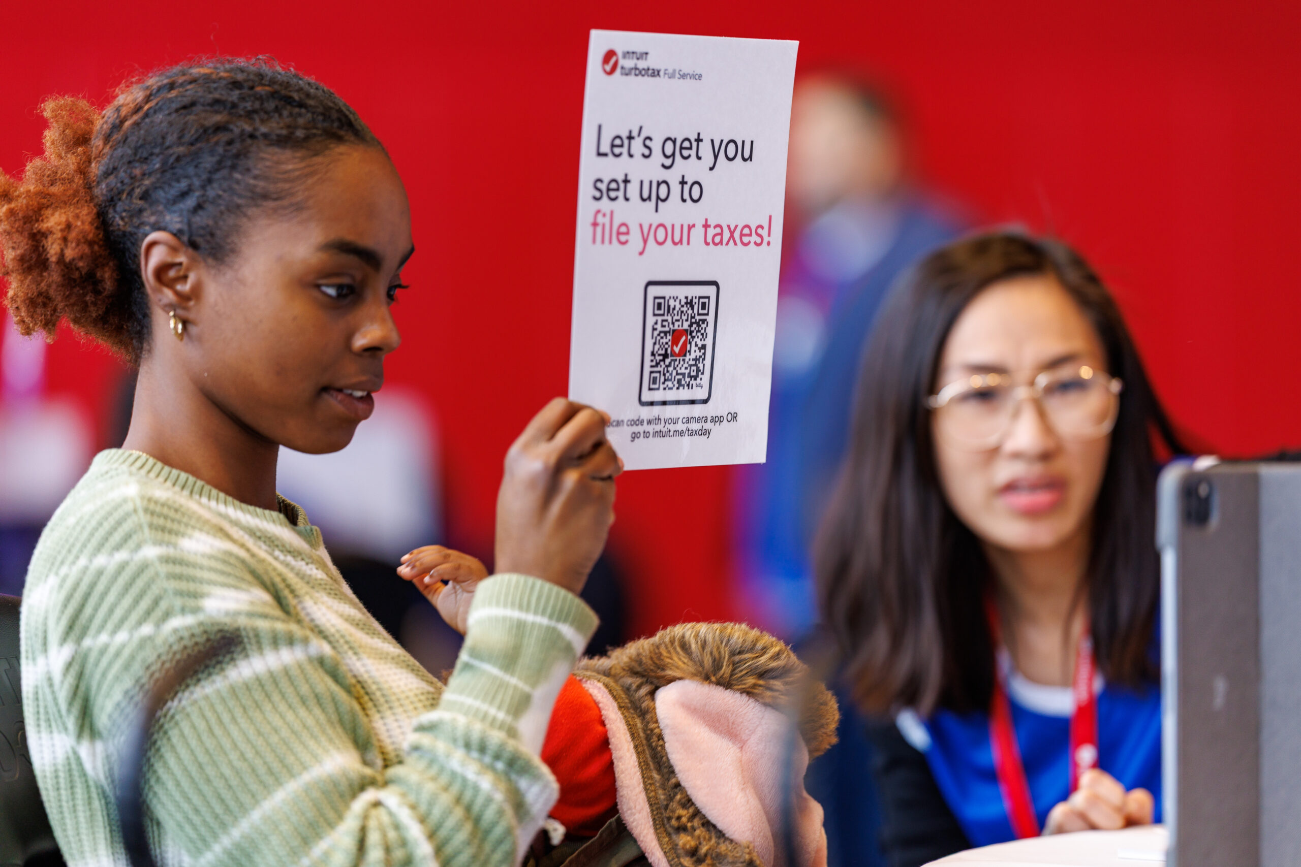 Intuit hosts a Community Tax Day event on Thursday, March 6, 2025 at Intuit Dome in Inglewood, CA.