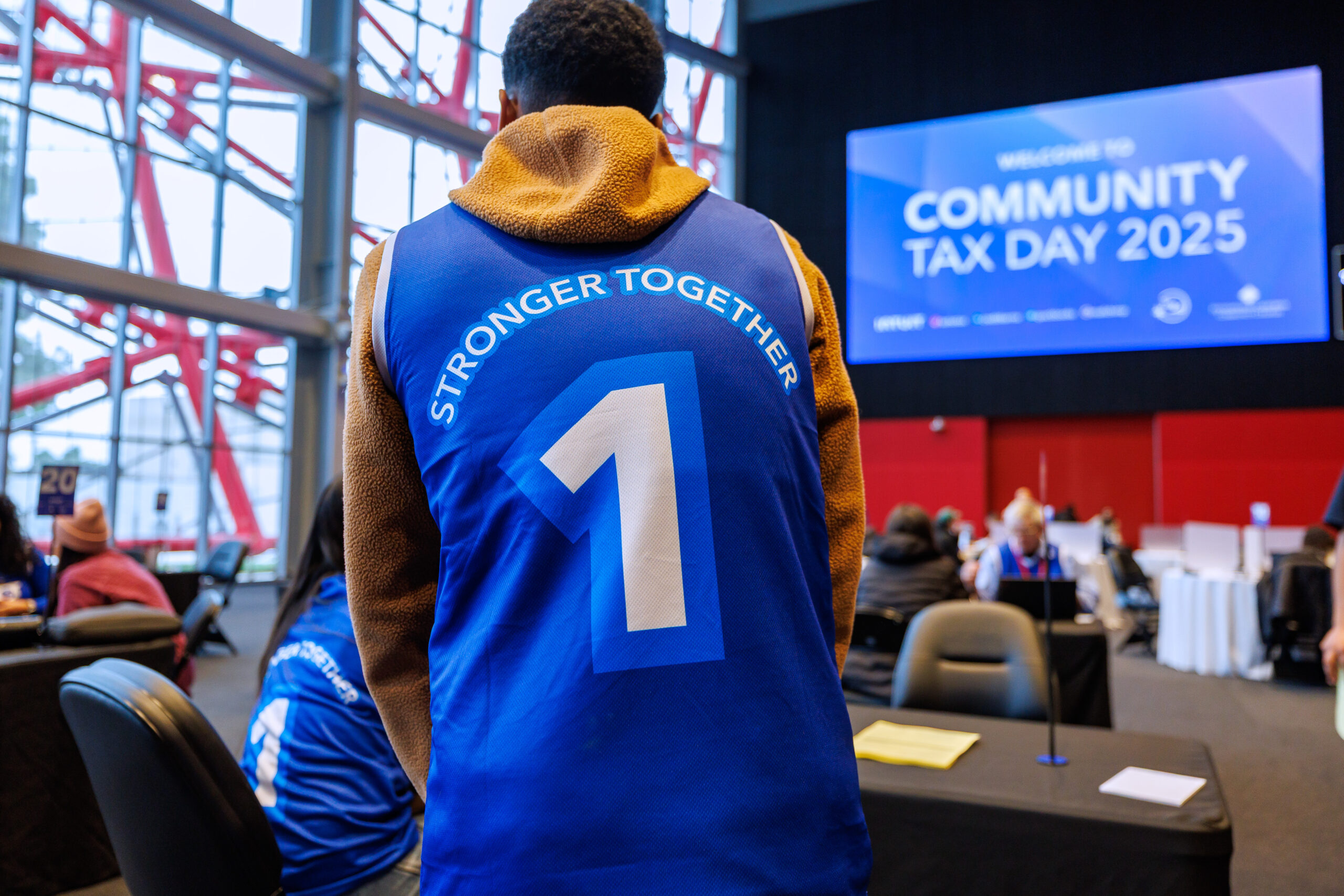 Intuit hosts a Community Tax Day event on Thursday, March 6, 2025 at Intuit Dome in Inglewood, CA.